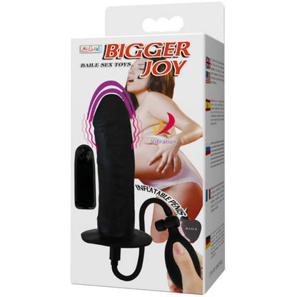PROM - BIGGER JOY INFLATABLE PENIS WITH VIBRATION 16 CM