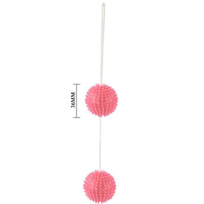DANCE - DEEP PLEASURE TEXTURED BALLS PINK 3.6 CM