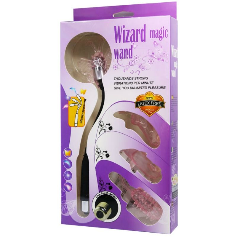 BAILE - ESTIMULADOR DE VARITA MÁGICA CON VIBRACIÓN WIZARD