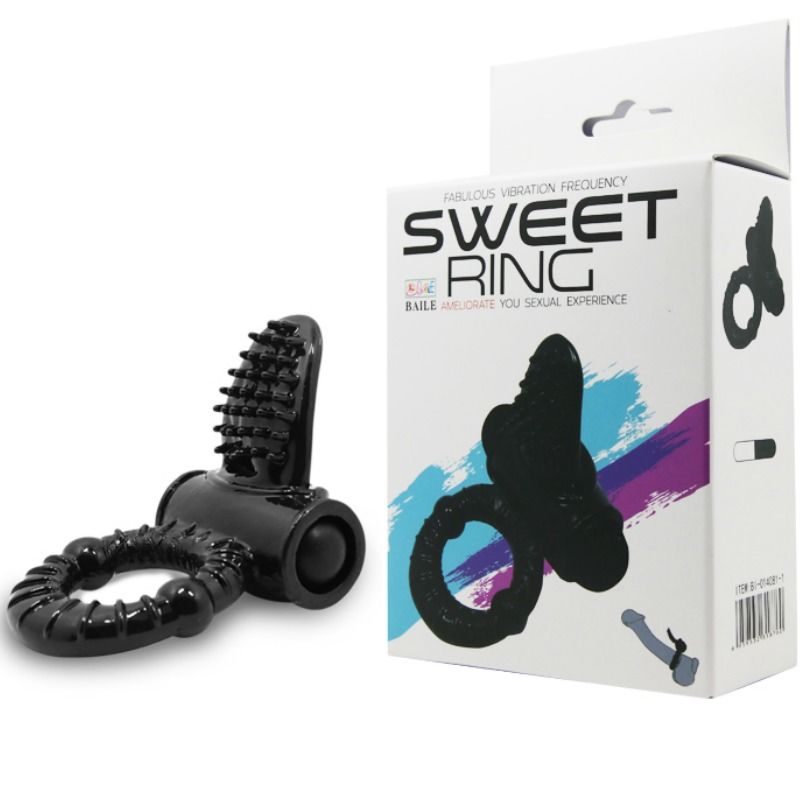 BAILE - ANILLO VIBRADOR DULCE CON CONEJO TEXTURIZADO