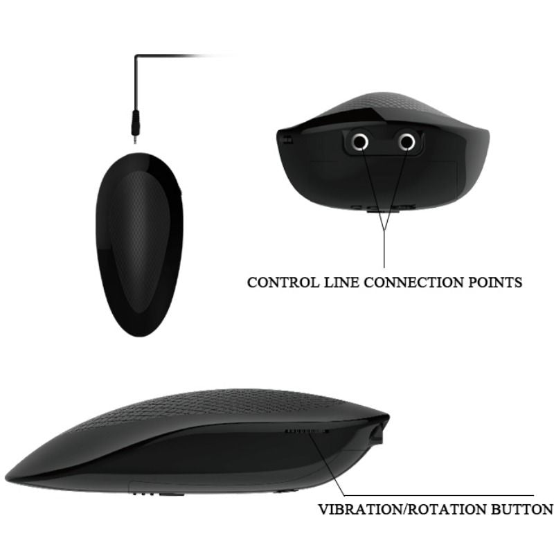 BAILE - REALISTIC OLIVER VIBRATOR WITH ROTATION FUNCTION