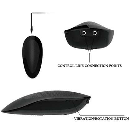 BAILE - REALISTIC OLIVER VIBRATOR WITH ROTATION FUNCTION