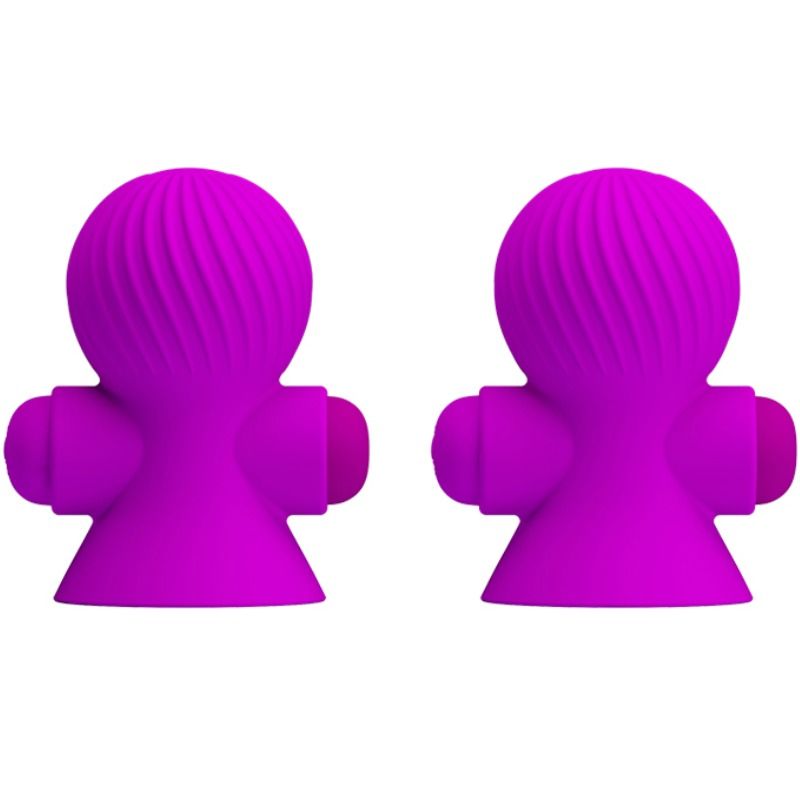 PRETTY LOVE - NIPPLE STIMULATORS 12 M VIBRATING PURPLE