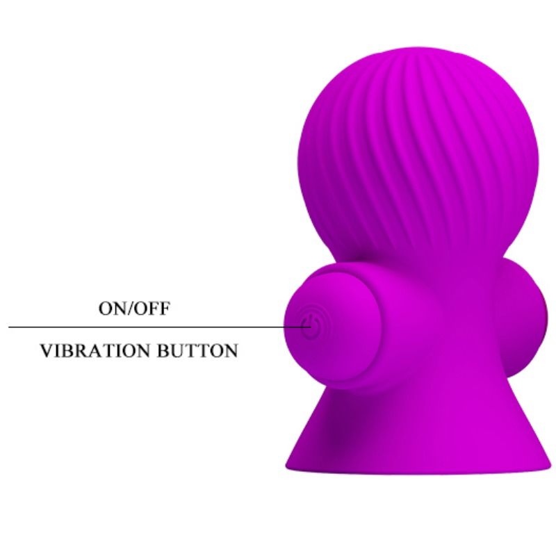 PRETTY LOVE - NIPPLE STIMULATORS 12 M VIBRATING PURPLE