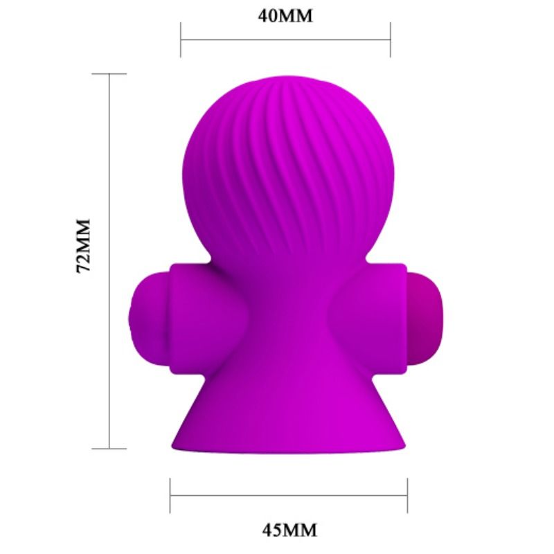 PRETTY LOVE - NIPPLE STIMULATORS 12 M VIBRATING PURPLE