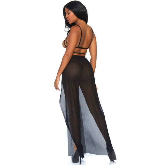 LEG AVENUE - MAXI CAGE DRESS AND THONG S/M