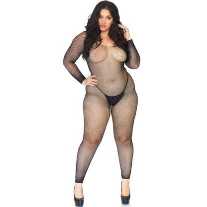 LEG AVENUE - CALCETINES CRISTALIZADOS 1X-2X