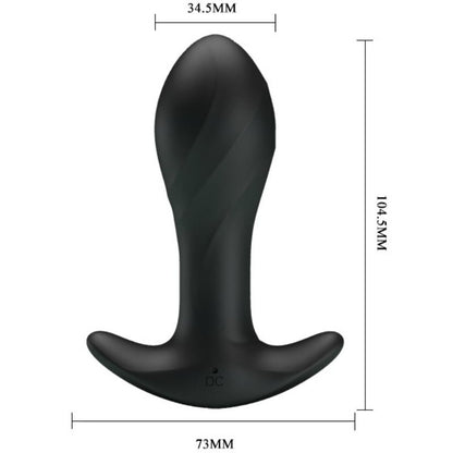PRETTY LOVE - VIBRADOR ANAL NEGRO BLACK LOVE