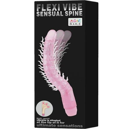 BAILE - FLEXI VIBE SENSUAL SPINE FOLDING VIBRATING DILDO LILAL 23.5 CM