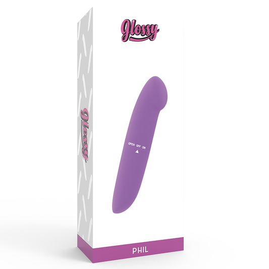 GLOSSY - PURPLE PHIL VIBRATOR