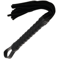 Darkness - Black Bondage Whip with Leather Handle