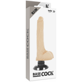 Basecock - Vibrador Realístico 2-1 Natural 18.5 Cm -O- 4 Cm
