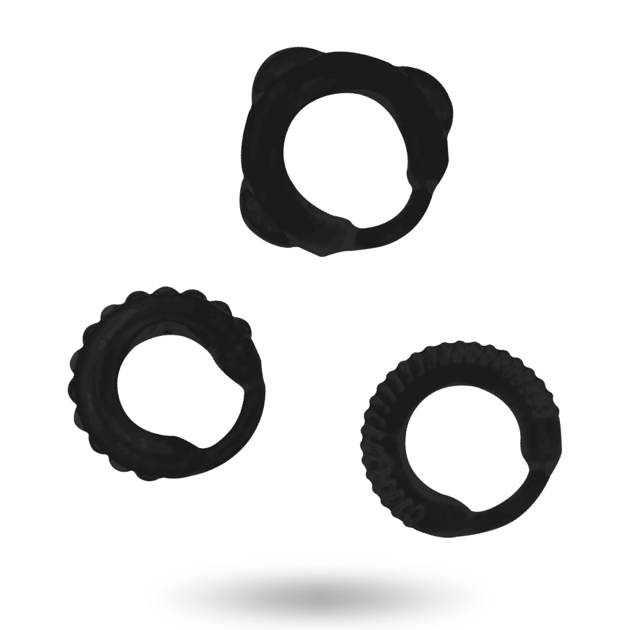 ADDICTED TOYS - C-RING SET - BLACK