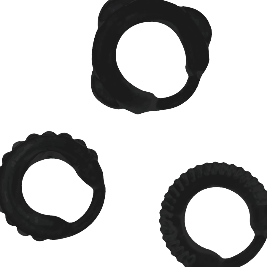 ADDICTED TOYS - C-RING SET - BLACK