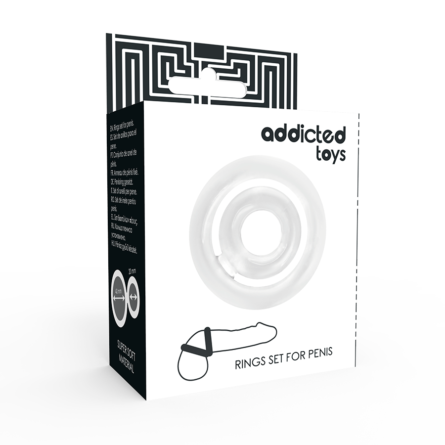 JUGUETES ADICTO - POTENZ - ANILLO C TRANSPARENTE PARA EL PENE