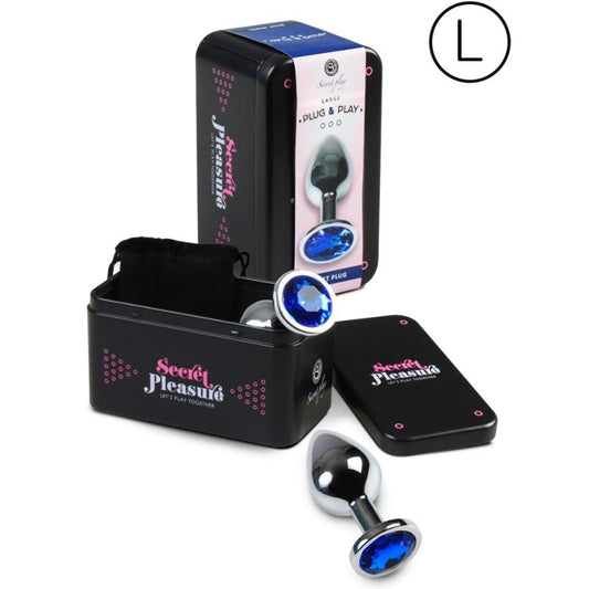 SECRETPLAY - PLUG ANAL AZUL TAMAÑO G