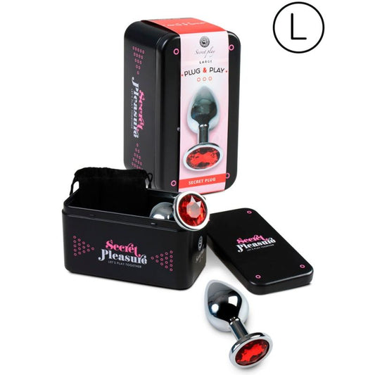 SECRETPLAY - PLUG ANAL ROJO TAMAÑO G