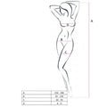 Passion - Women's Bodystock BS057 White One Size