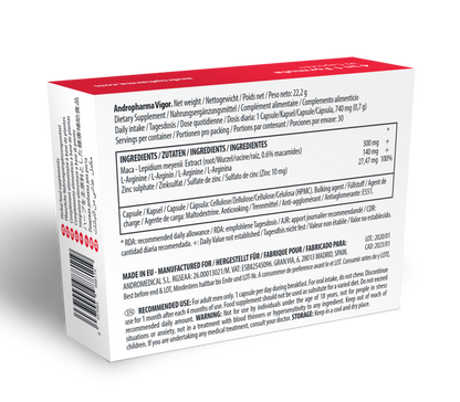ANDROPHARMA VIGOR - LIBIDO INCREASE SUPPLEMENT