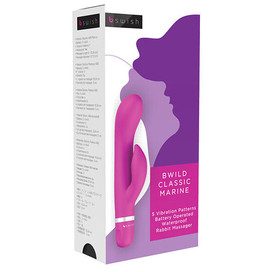 B SWISH - BWILD CLASSIC VIBRADOR CONEJO MARINO CEREZA