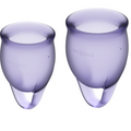 Satisfyer - Copa menstrual Feel Confident Morada 15 + 20 ml