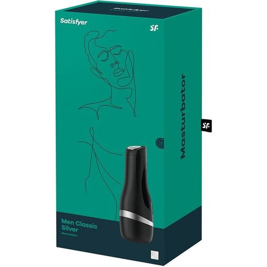 SATISFYER - MASTURBADOR CLÁSICO PARA HOMBRES PLATEADO