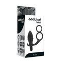 Addicted Toys - Plug Anal Com Anel Duplo Preto