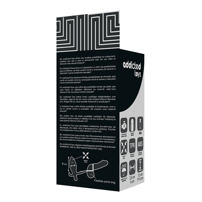 JUGUETES ADICTOS - PLUG ANAL DE DOBLE ANILLO NEGRO