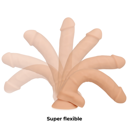 COCK MILLER - DILDO REALISTA DE SILICONE DENSIDADE ARTICULÁVEL CARNE 19,5 CM