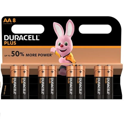 DURACELL - PLUS POWER AA LR6 BATTERY 8 UNITS