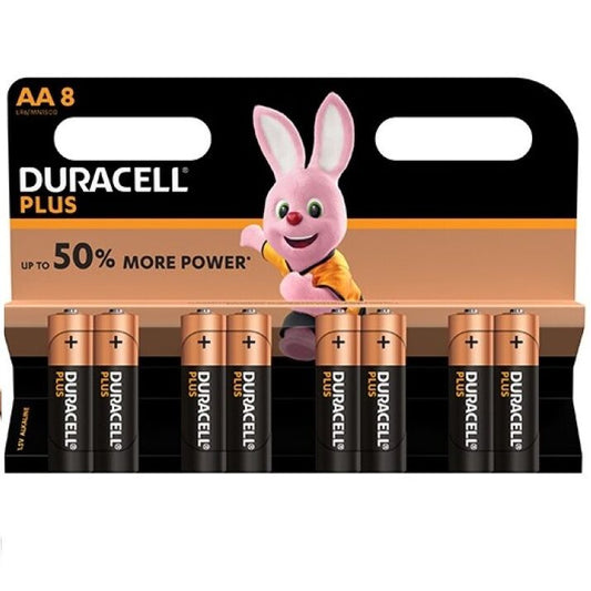 DURACELL - PILAS AA LR6 PLUS POWER 8 UNIDADES