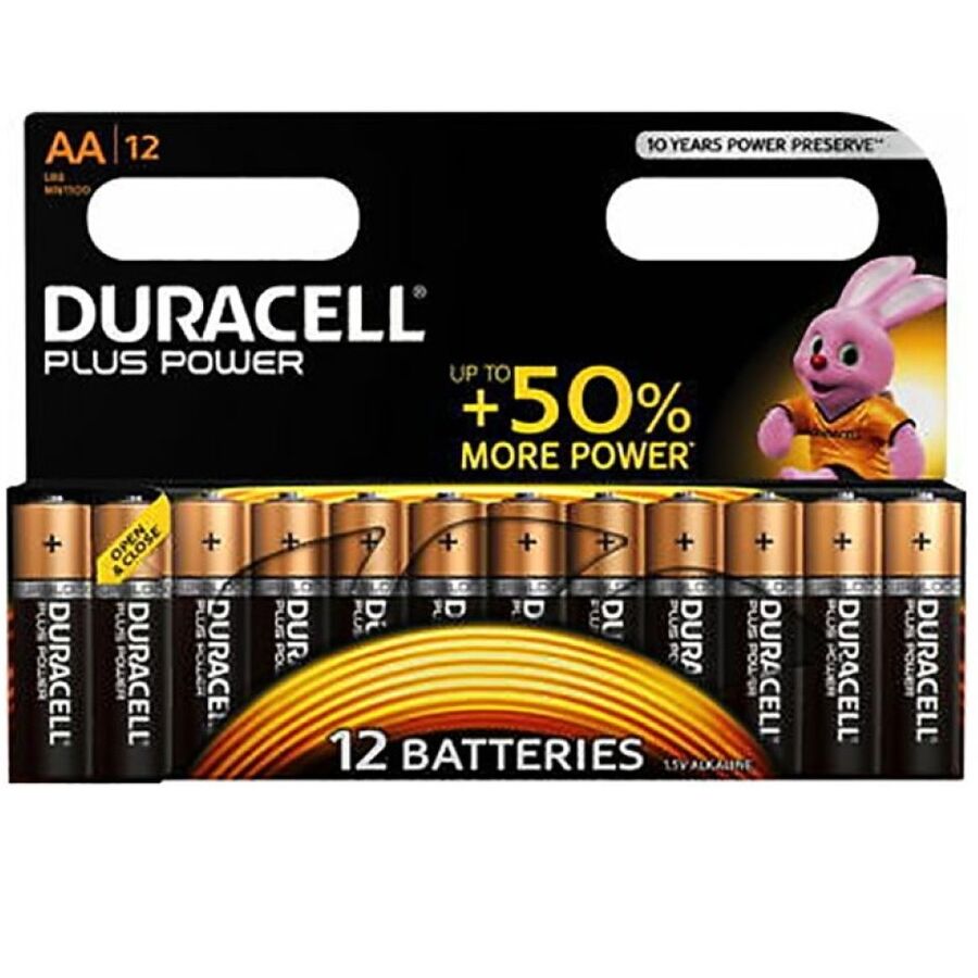 DURACELL - PILAS AA LR6 PLUS POWER 12 UNIDADES
