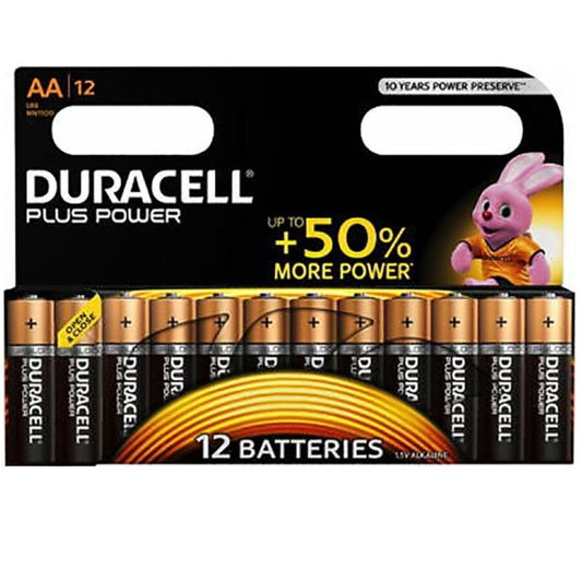 DURACELL - PILAS AA LR6 PLUS POWER 12 UNIDADES
