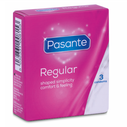 PASANTE - CONDÓN GAMA REGULAR 3 UNIDADES