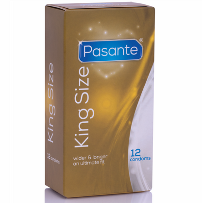 PASSANTE - CONDONES KING MS LARGOS Y ANCHOS 12 UNIDADES