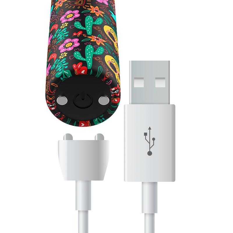 CUSTOM BULLETS - CUSTOMIZED FLORAL BULLETS RECHARGEABLE BULLETS 10 INTENSITIES