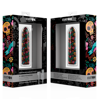 CUSTOM BULLETS - CUSTOMIZED FLORAL BULLETS RECHARGEABLE BULLETS 10 INTENSITIES