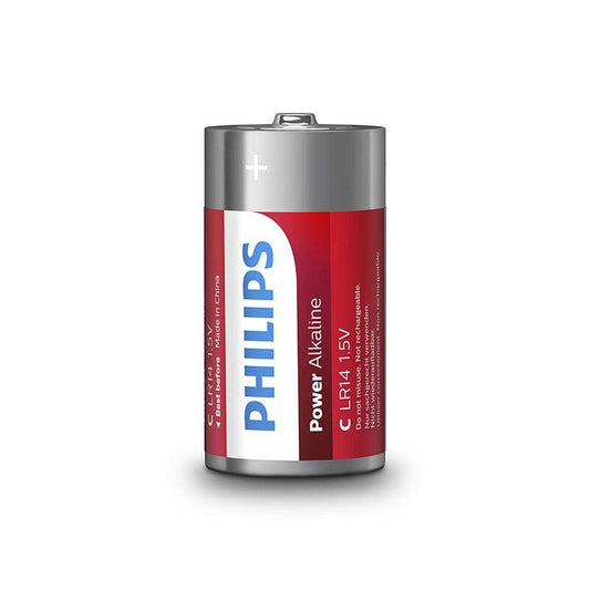 PHILIPS - Pilas alcalinas de potencia C LR14 BLISTER * 2