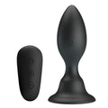 Mr Play - Plug Anal Com Controle Remoto Vibrao Preto