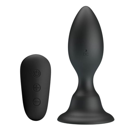 MR PLAY - PLUG ANAL NEGRO CON CONTROL REMOTO VIBRADOR