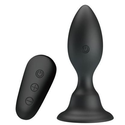 MR PLAY - PLUG ANAL NEGRO CON CONTROL REMOTO VIBRADOR