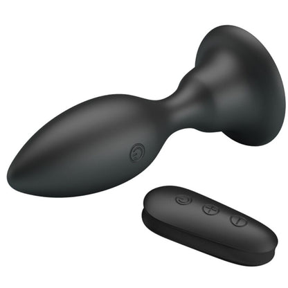 MR PLAY - PLUG ANAL NEGRO CON CONTROL REMOTO VIBRADOR