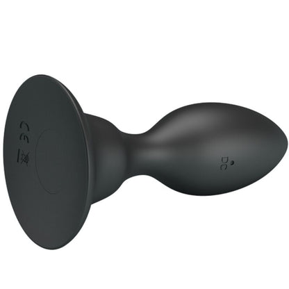 MR PLAY - PLUG ANAL NEGRO CON CONTROL REMOTO VIBRADOR