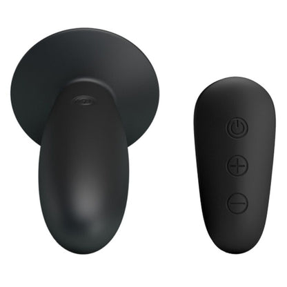 MR PLAY - PLUG ANAL NEGRO CON CONTROL REMOTO VIBRADOR