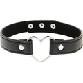 Coquette Chic Desire - Collar De Cuero Vegano Accesorio De Corazón Mujer