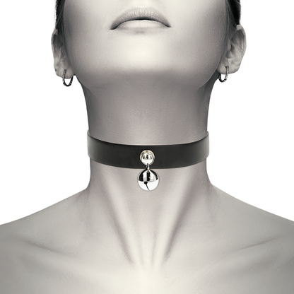 COQUETTE CHIC DESIRE - VEGAN LEATHER NECKLACE WOMEN RATTLE ACCESSORY