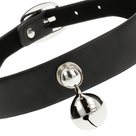 COQUETTE CHIC DESIRE - VEGAN LEATHER NECKLACE WOMEN RATTLE ACCESSORY