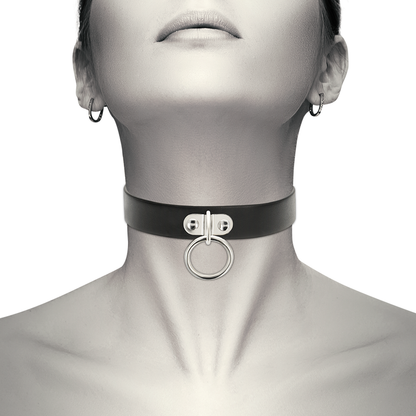 COQUETTE CHIC DESIRE - VEGAN LEATHER NECKLACE FETISH ACCESSORY FOR WOMEN