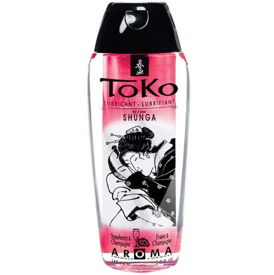 SHUNGA - TOKO STRAWBERRY AND CHAMPAGNE FLAVOR LUBRICANT