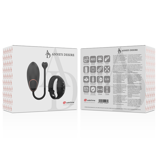ANNE'S DESIRE - EGG TECHNOLOGY REMOTE CONTROL WATCHME BLACK